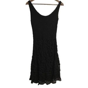 Etoile Evening Collection Crochet Mini Dress 100% Rayon Size M